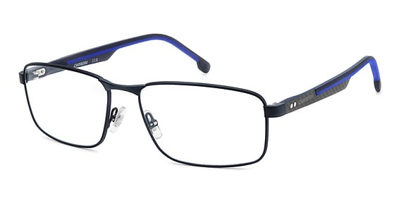 Carrera 8913 - Blue, Stainless Steel, Rectangle frame