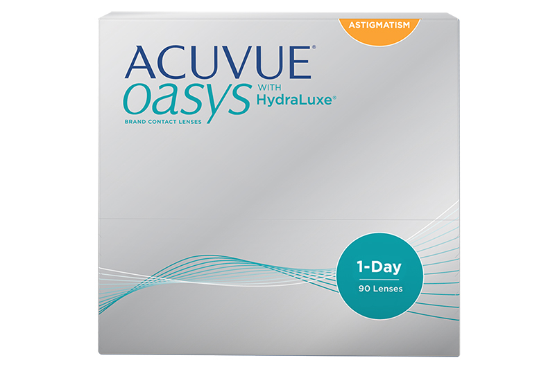 Acuvue Oasys 1-Day for Astigmatism 90 pack with HydraLuxe