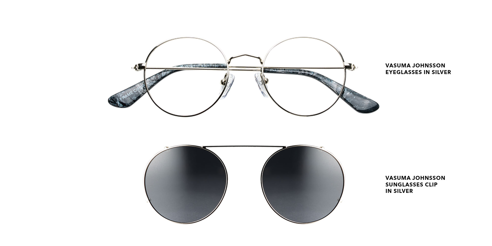 Johnsson Sunglasses Clip Silver