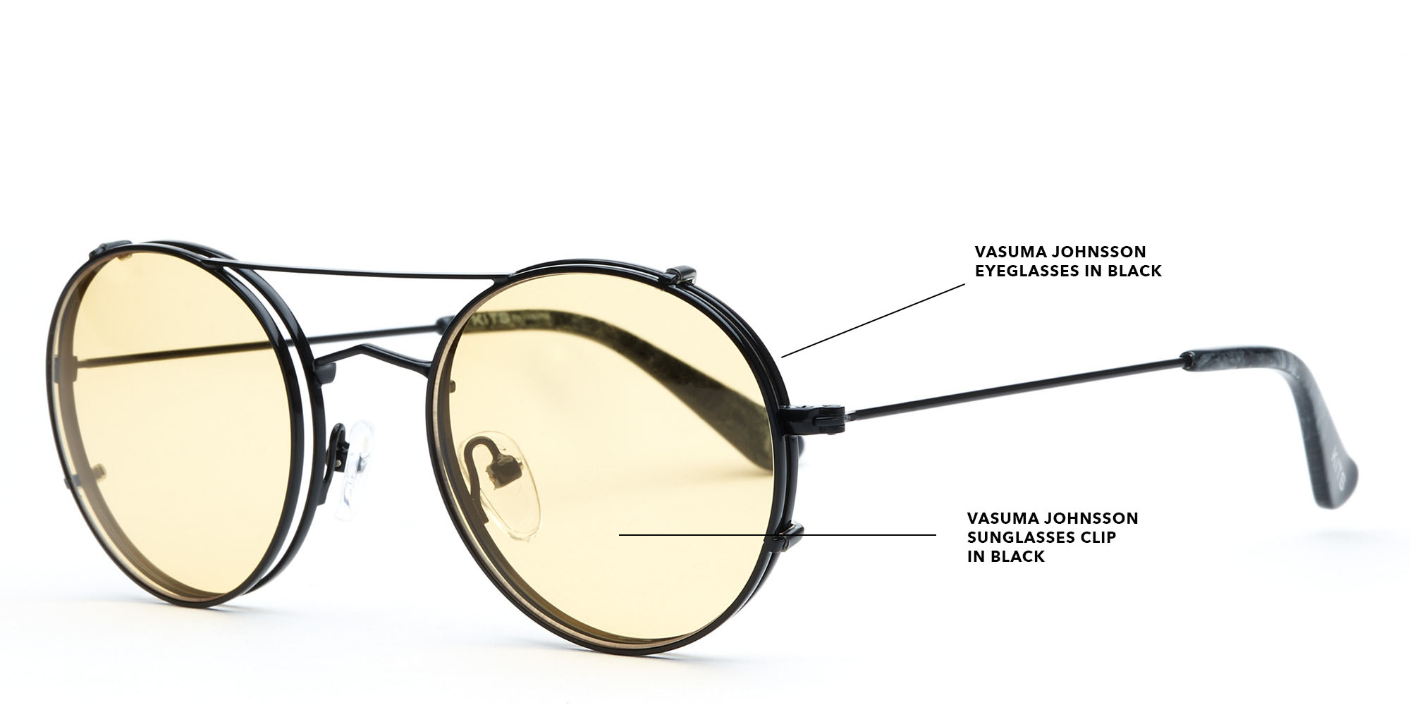 Johnsson Sunglasses Clip Black