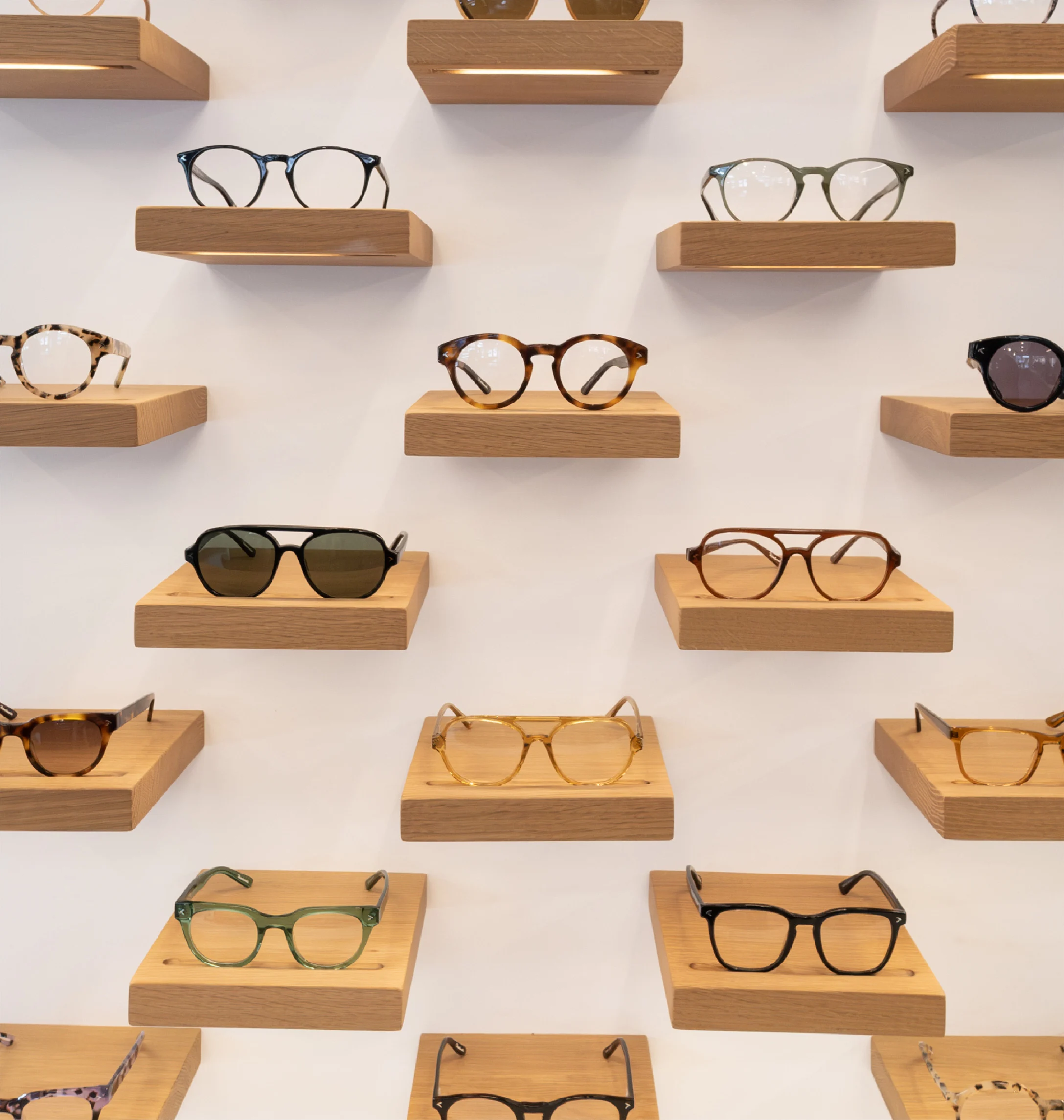 A selection of KITS frames on display